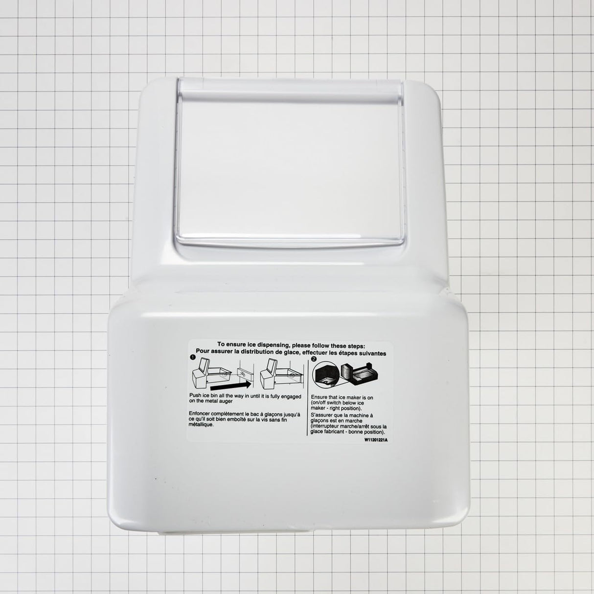 Whirlpool WPW10558424 Genuine OEM SxS Refrigerator Ice Bin Assembly
