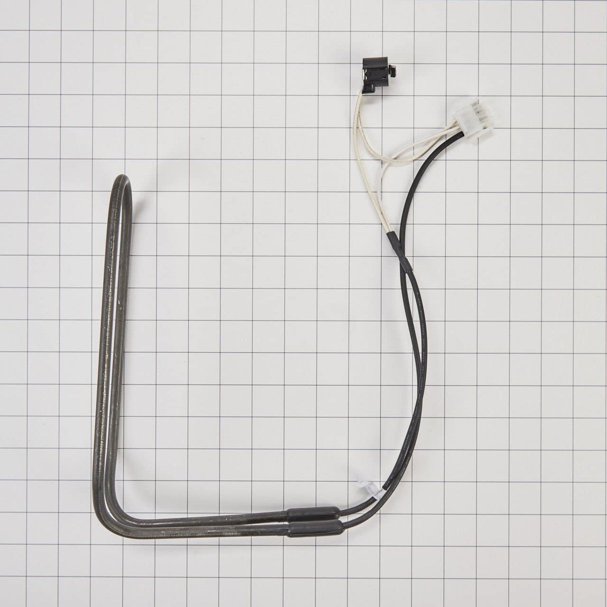 Whirlpool WP61006199 OEM SxS Refrigerator Defrost Heater Assembly, Black