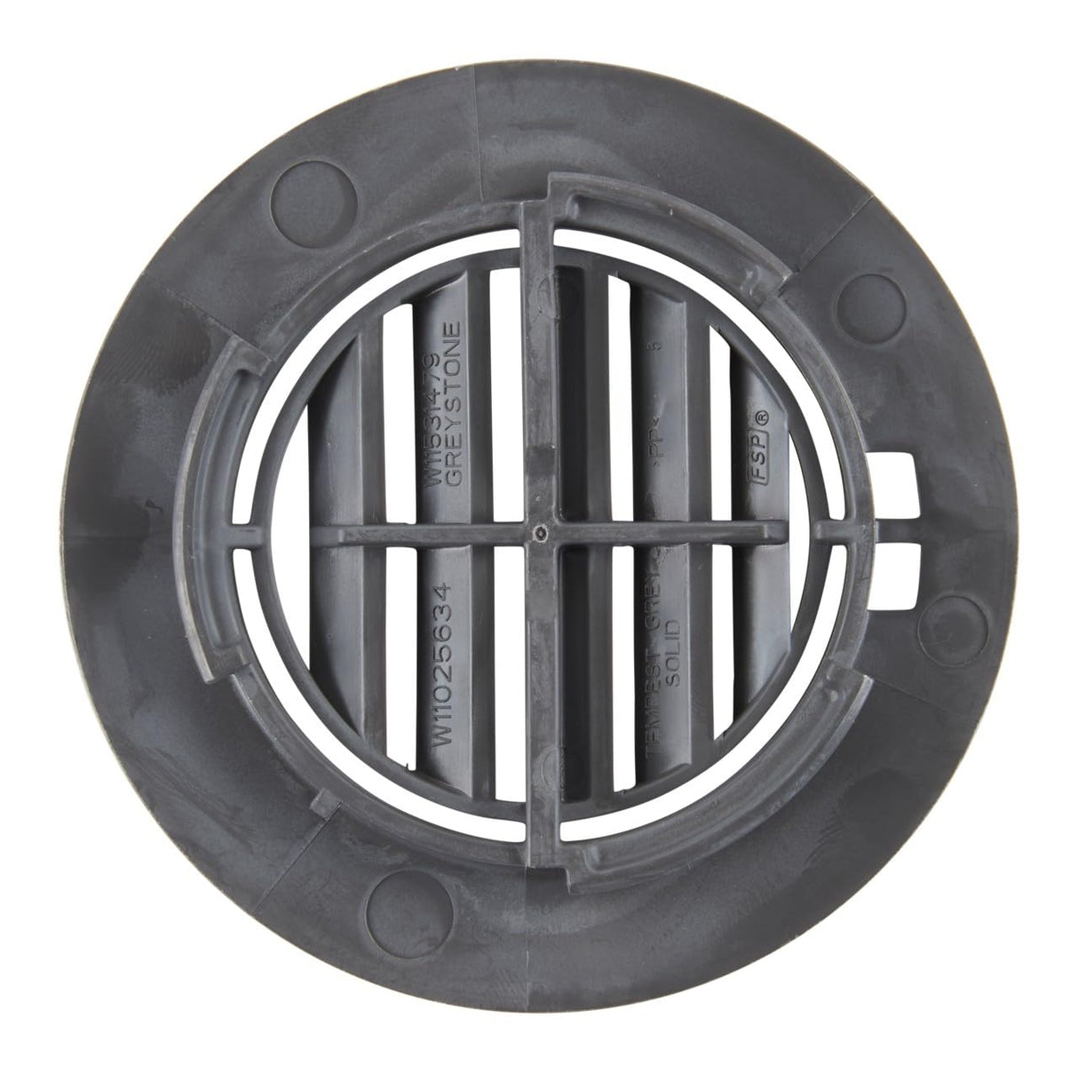 Whirlpool W11545290 OEM Dishwasher Inner Door Vent Bezel, Gray