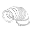 Samsung DC67-00467A Washer Dispenser Hose Genuine Original Equipment Manufacturer (OEM) part