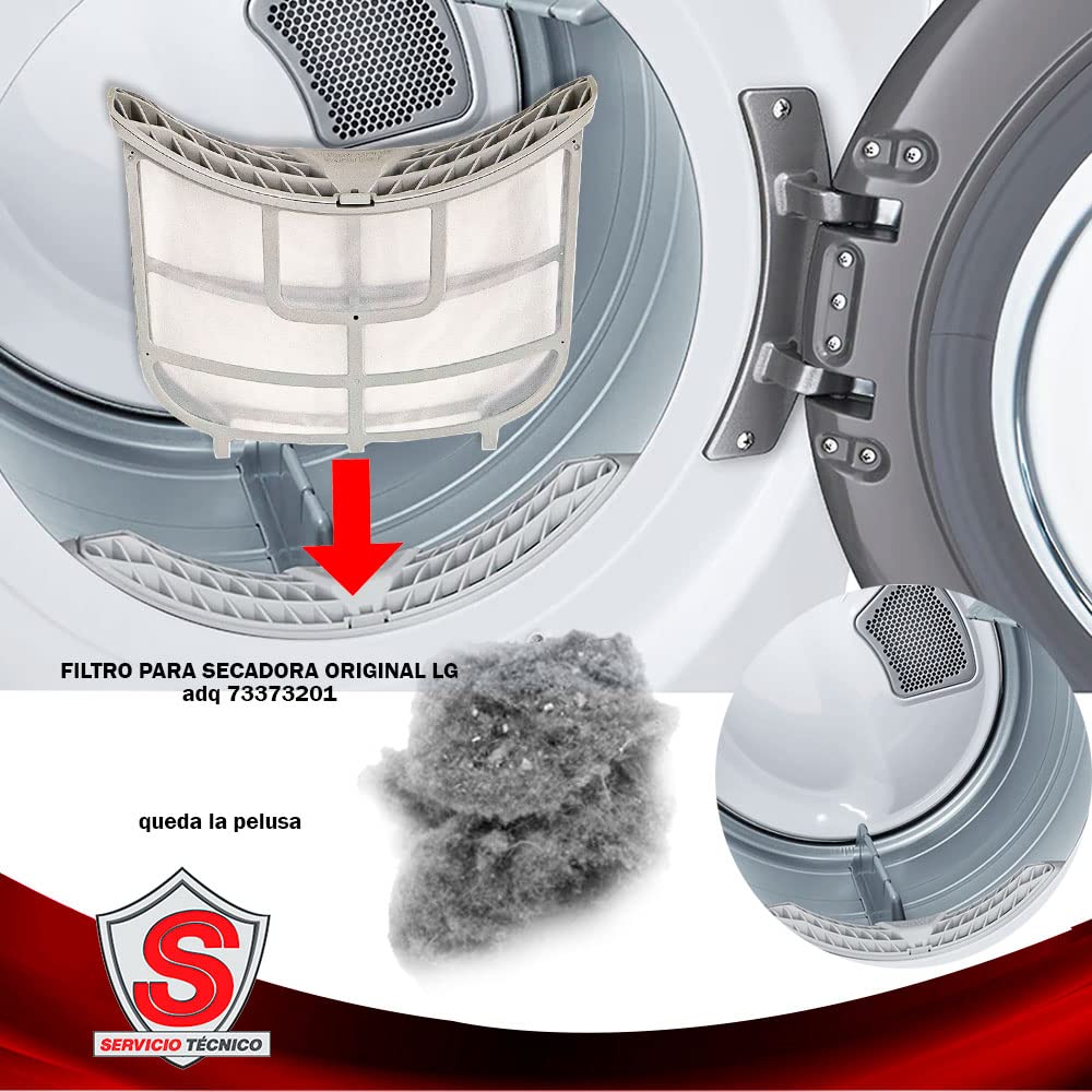 LG ADQ73373201  Lint Filter Assembly (Gray)
