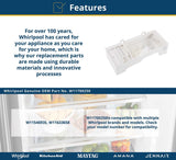 Whirlpool Ice Makers W11700250 replacement part