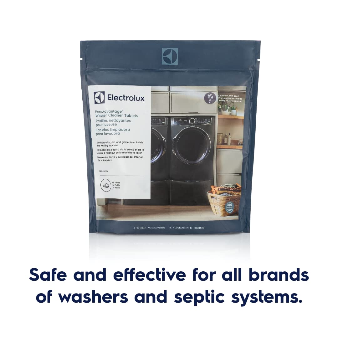 Electrolux PureAdvantage Probiotic Washer Cleaner 6 Tablets, White