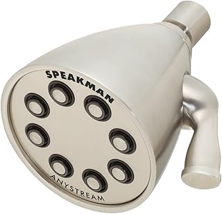 Speakman, Brushed Nickel S-2251-BN-E175 Signature Icon Anystream Adjustable Solid Brass Shower Head, 1.75 GPM