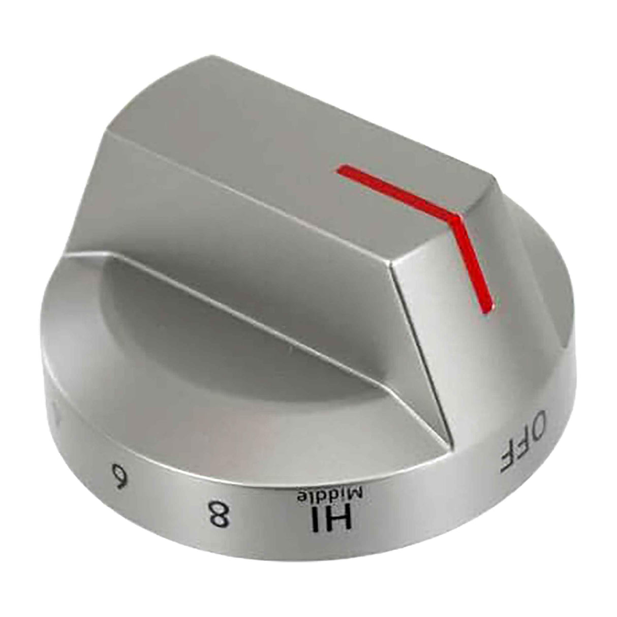 Samsung DG94-03500W Range Control Knob, Dual Burner, Silver