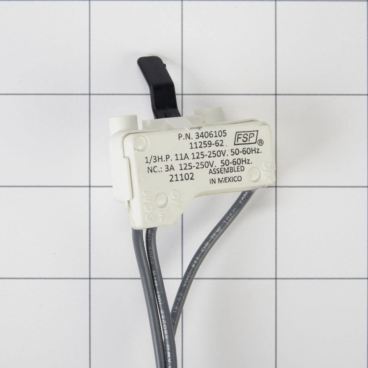 Whirlpool WP3406105 Genuine OEM Dryer Door Switch Assembly
