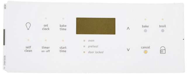 GENUINE Frigidaire 316419338 Range/Stove/Oven Overlay Unit