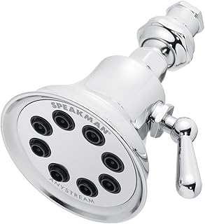 Speakman Retro S-3015 8-Jet Shower Head, 2.5 GPM, Polished Chrome
