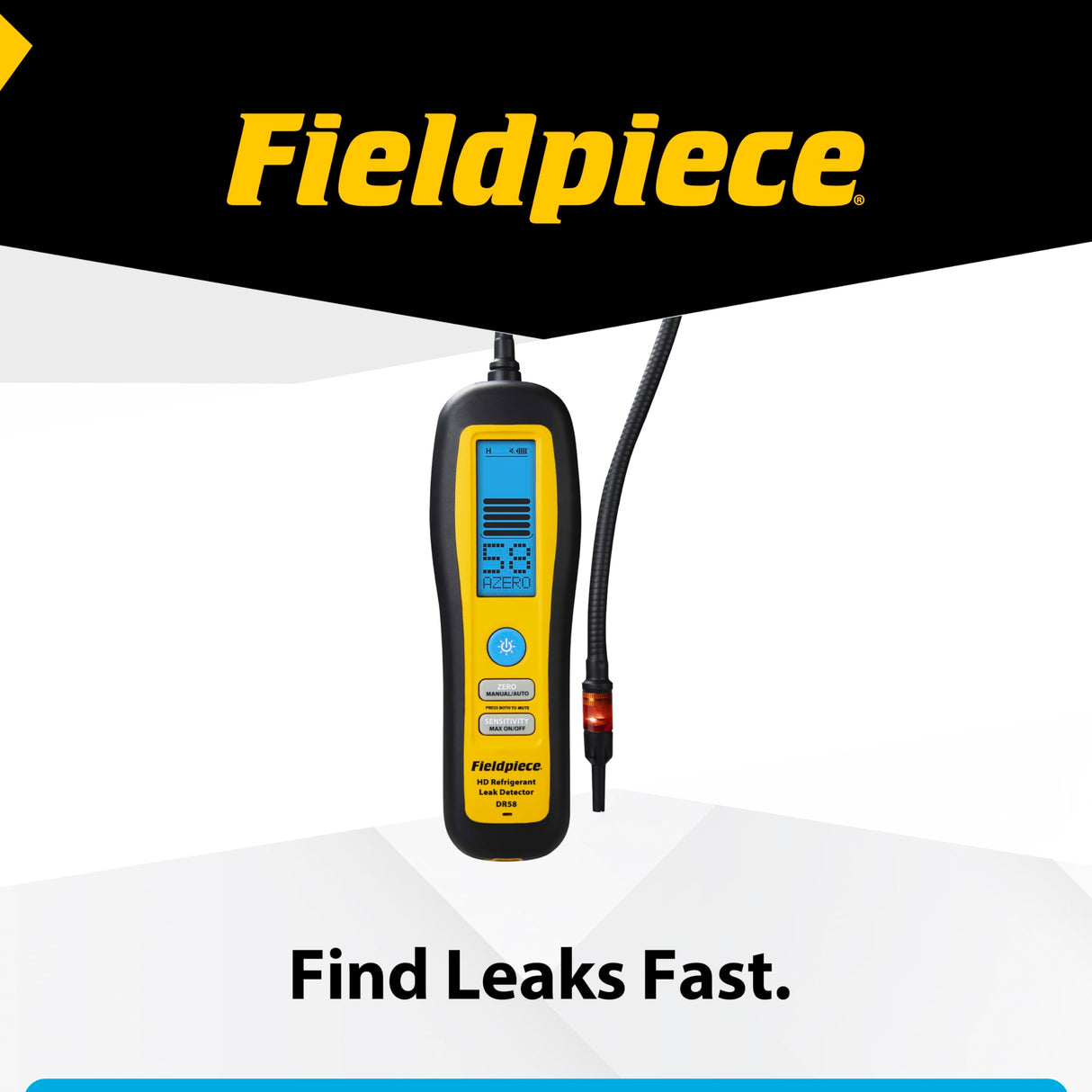Fieldpiece DR58 - Heated Diode Refrigerant Leak Detector, Battery Powered
