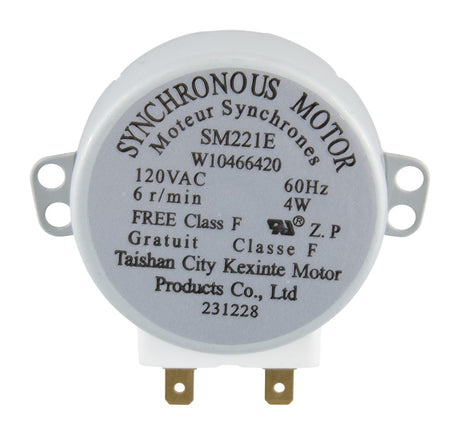Whirlpool WPW10466420 OEM Microwave Turntable Motor