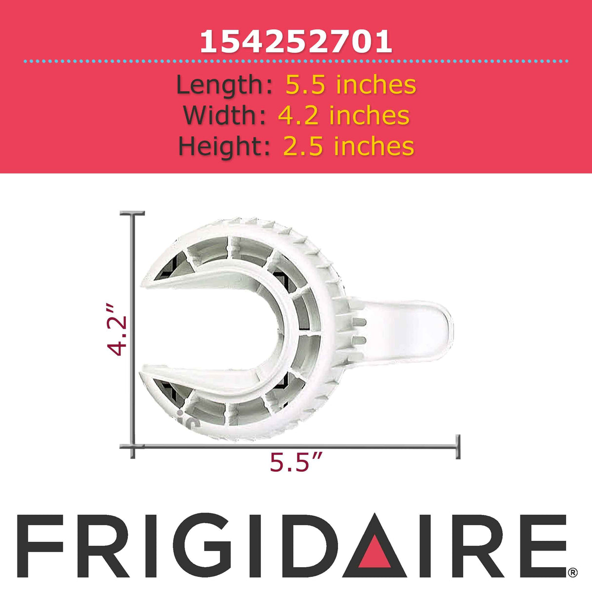 Frigidaire 154252701 Drain Filter for Dishwashers, White