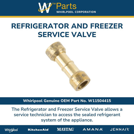 Whirlpool W11504415 Genuine OEM Refrigerator and Freezer Service Valve