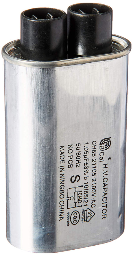 Whirlpool W10850446 Genuine OEM Microwave High Voltage Capacitor Replacement Part - Replaces W10138798, W10141631, W10250576, and more 