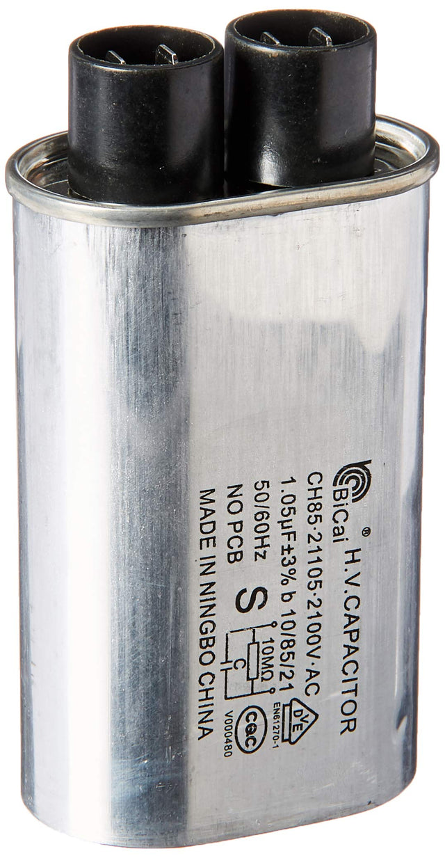 Whirlpool W10850446 Genuine OEM Microwave High Voltage Capacitor Replacement Part - Replaces W10138798, W10141631, W10250576, and more 