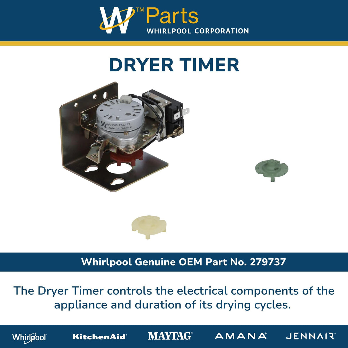 Whirlpool 279737 OEM Dryer Timer