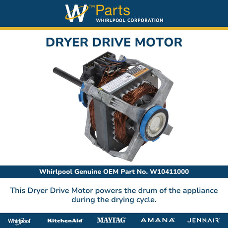 GENUINE Whirlpool W10411000 Drive Motor