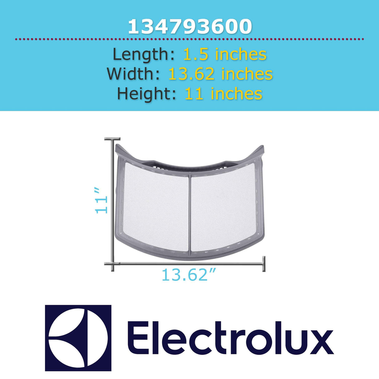 Electrolux 134793600 Dryer Filter
