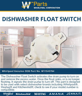 Whirlpool Switches W11545764-FBA replacement part