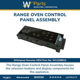Whirlpool Circuit Boards and Touch Pads W11258611 replacement part