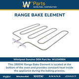 Whirlpool Elements and Burners W11545804 replacement part