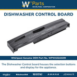 Whirlpool Circuit Boards and Touch Pads WPW10243209 replacement part