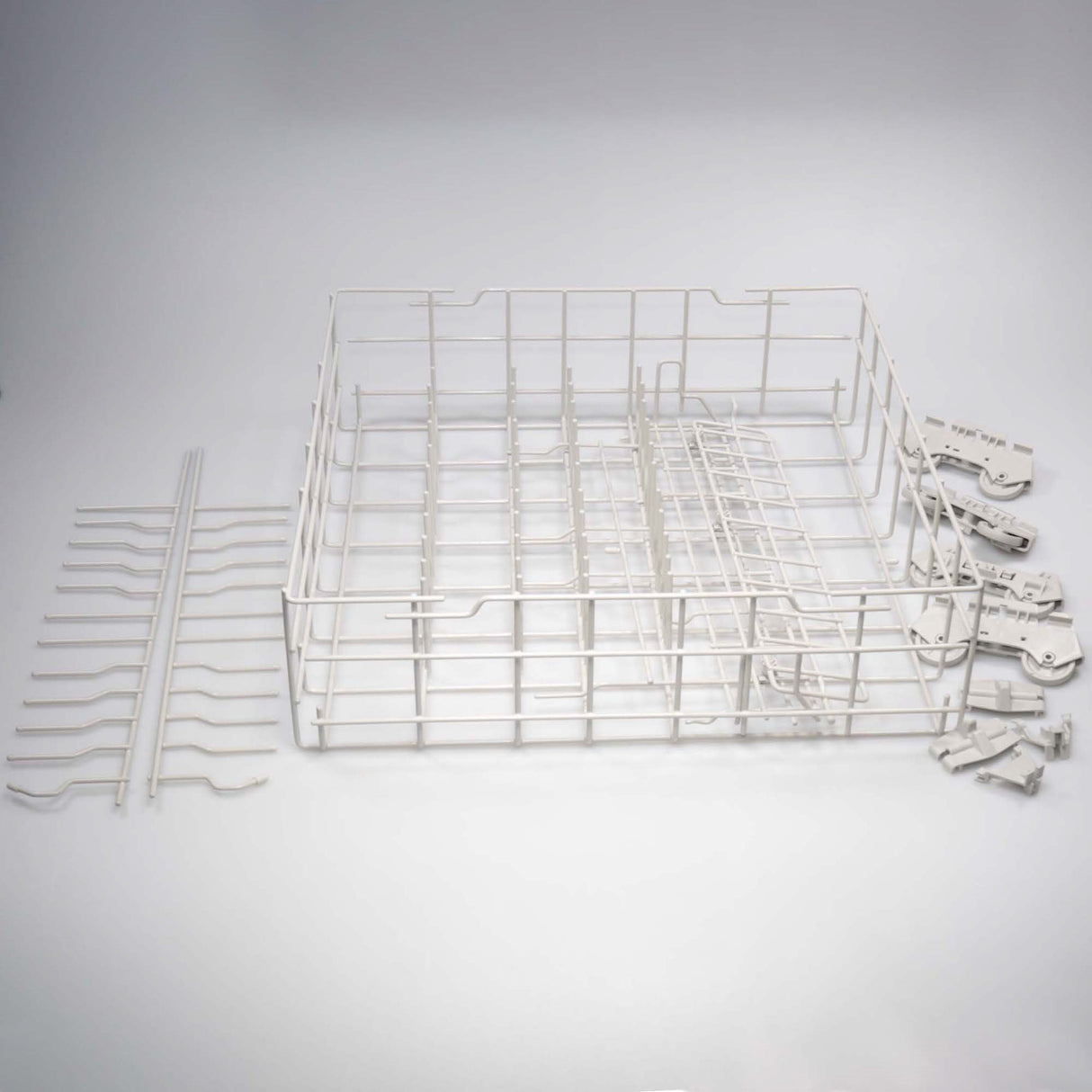 Lower Dishwasher Rack Assembly, Ice Grey