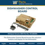 Whirlpool Circuit Boards and Touch Pads W11683481 replacement part