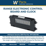 Whirlpool Circuit Boards and Touch Pads WP71001799 replacement part