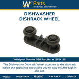 Whirlpool Wheels and Rollers W11614118 replacement part