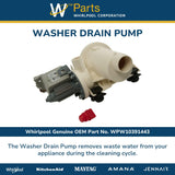 Whirlpool Pumps WPW10391443 replacement part