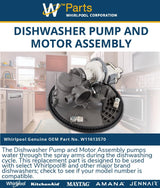 Whirlpool Motors W11613570 replacement part