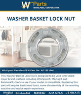 Whirlpool Hardware W11551646 replacement part