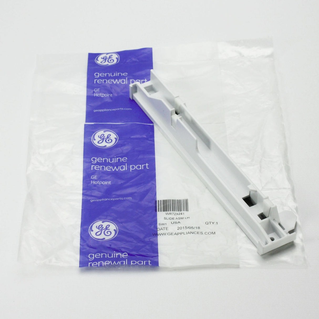 GE WR72X241 Drawer Left Rail Slide for Refrigerator