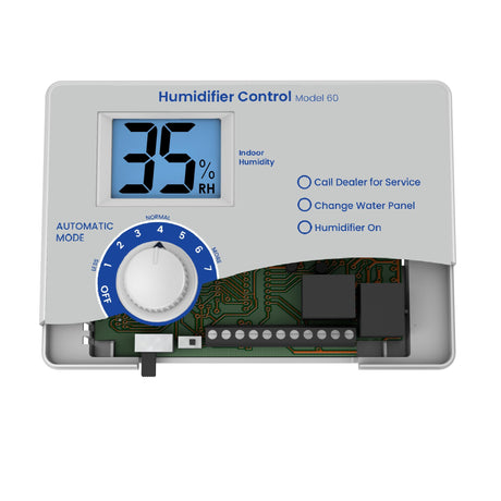 AprilAire 60 Automatic Digital Whole-House Humidifier Control Humidistat with Outdoor Temperature Sensor for AprilAire Whole-House Humidifiers, Low Voltage 24VAC