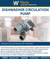 Whirlpool Pumps W11612327-FBA replacement part