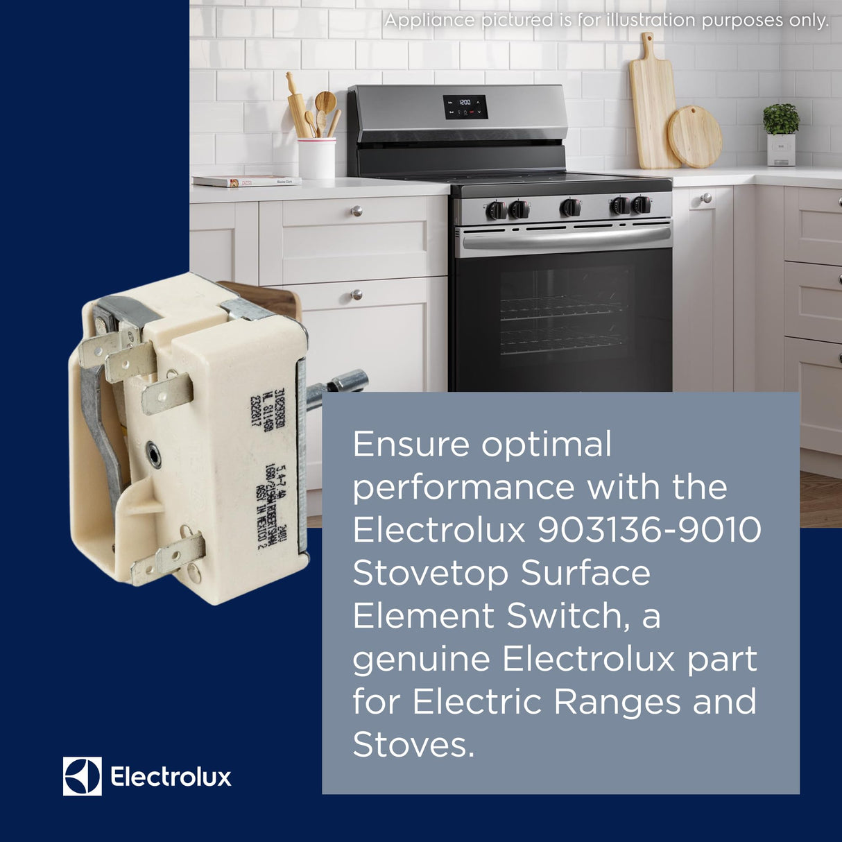 Electrolux 903136-9010 Frigidaire 10 Switch Surface Element