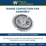 Whirlpool Fans and Blowers W11441001 replacement part