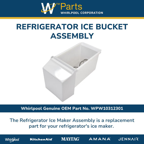 SxS Refrigerator Ice Bin Assembly