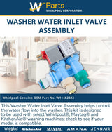 Whirlpool Valves W11482383 replacement part
