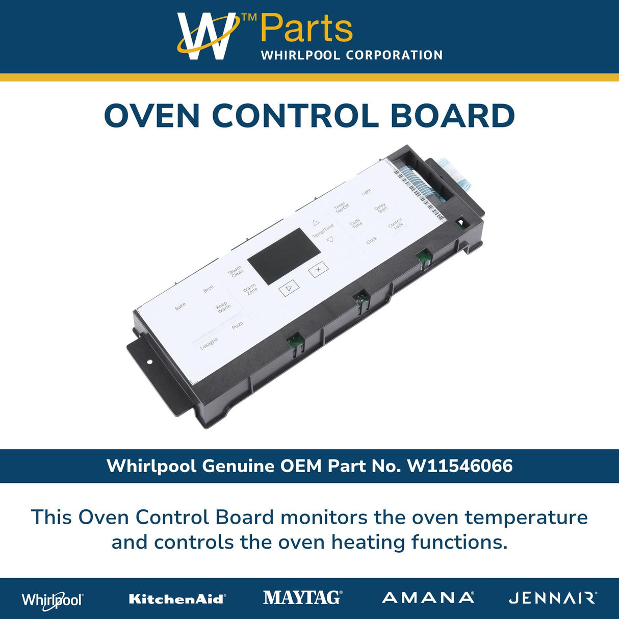 Whirlpool W11546066 Genuine OEM Oven Control Board