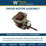 Whirlpool Motors WPW10396039 replacement part