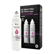 LG LT800P2 6-Month / 200 Gallon Refrigerator Replacement Water Filter, 2 Count (Pack of 1), White