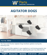 Whirlpool Agitators 80040 replacement part
