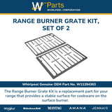 Whirlpool Grates W11394363 replacement part