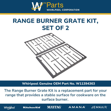 Range Burner Grate Kit, Set of 2