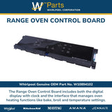 Whirlpool Circuit Boards and Touch Pads W10894102 replacement part