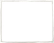 Refrigerator Door Gasket, White