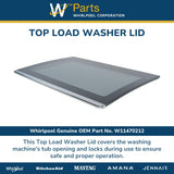 Whirlpool Caps and Lids W11470212 replacement part