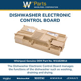 Whirlpool Circuit Boards and Touch Pads W11629914 replacement part