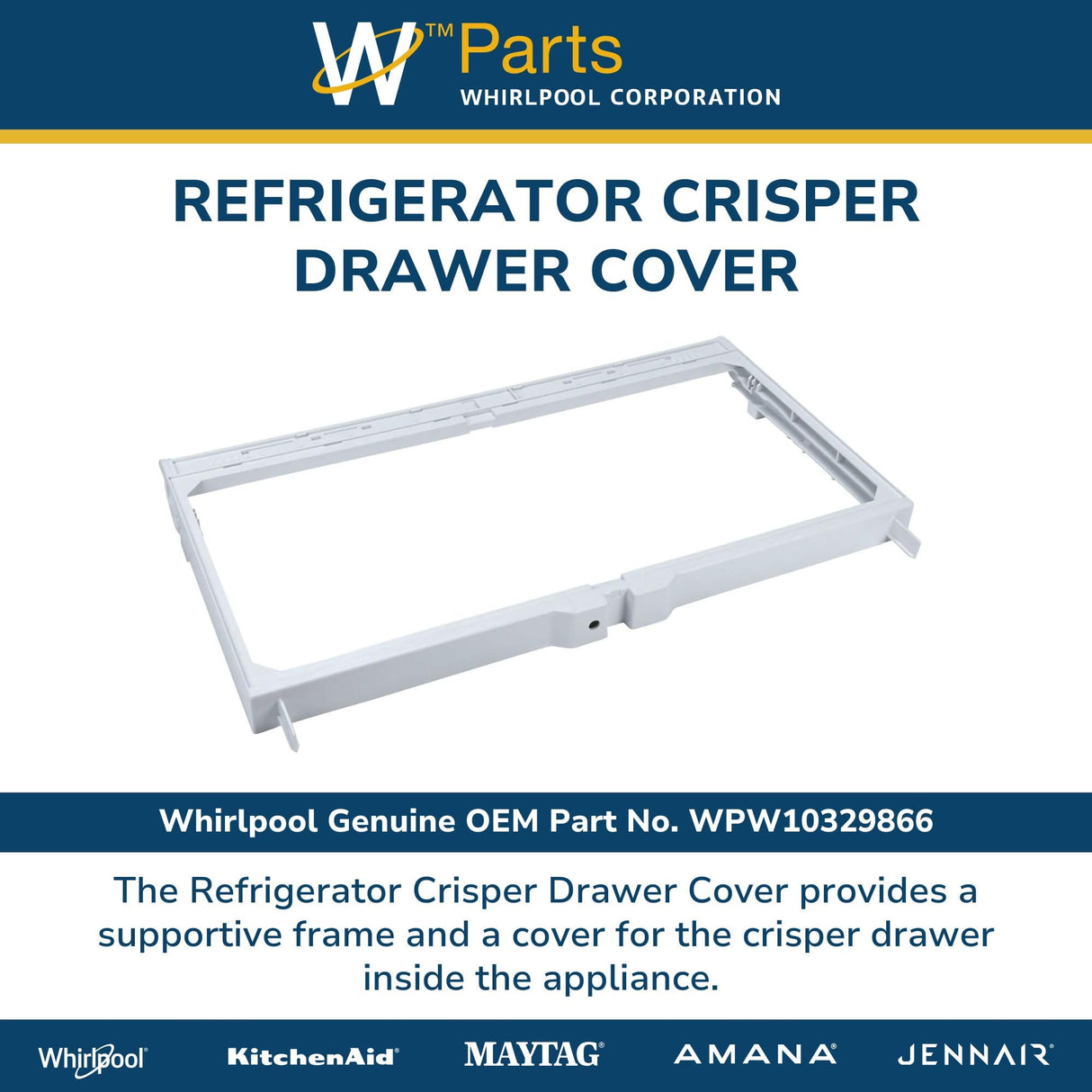 French Door Refrigerator Crisper Drawer Shelf Frame